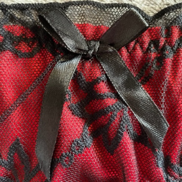 COPY - Petite Christmas Satin and lace panties. - Picture 6 of 10